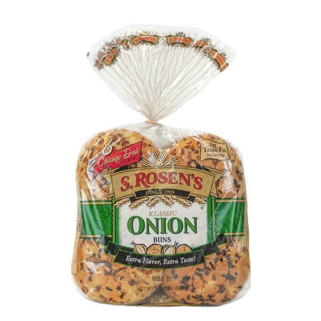 S.Rosen's Onion Fresh Buns, 8 Count, 22 oz
