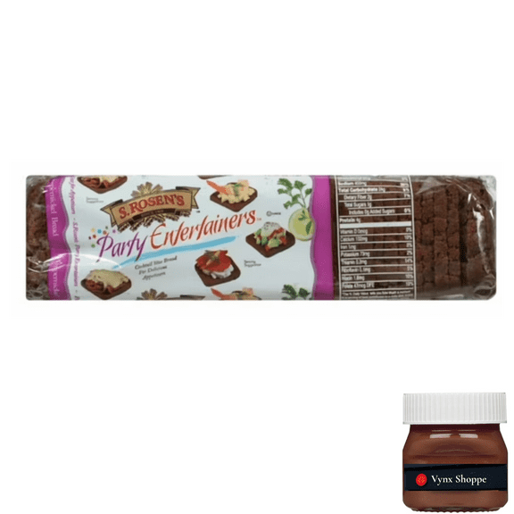 S. Rosen's Party Entertainers Pumpernickel Cocktail Rye Bread, 12oz., Shelf Stable