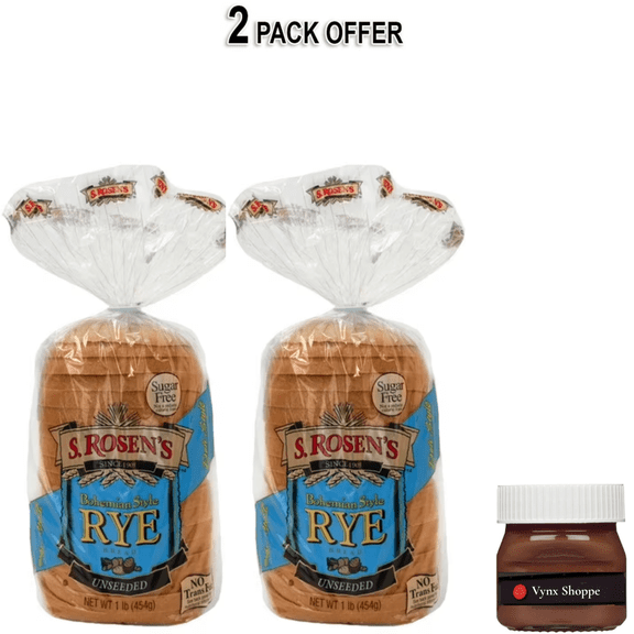 S. Rosen's Regular Cut Plain Rye Bread, 16 oz.