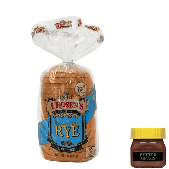 S. Rosen's Regular Cut Plain Rye Bread, 16 oz.