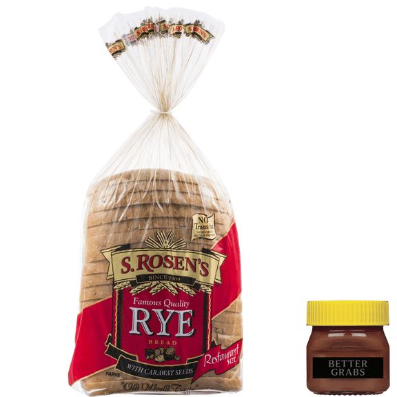 S. Rosen's Seeded Rye Bread with Caraway Seeds, 24 oz., Fresh