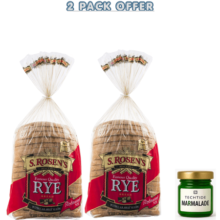 S. Rosen's Seeded Rye Bread with Caraway Seeds, 24 oz.,