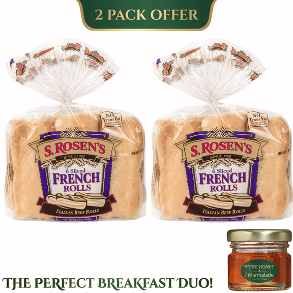 S. Rosen's Sliced French Rolls, 6 Count, 13.5 Oz