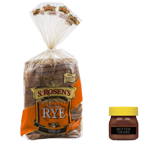 S. Rosen's Swirled Marble Rye Bread, Fresh 24 oz.