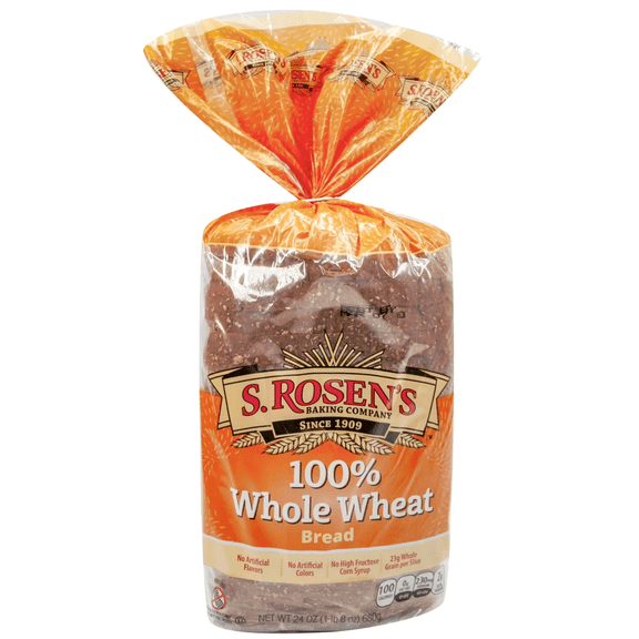 S. Rosen's Thin-Cut Plain Unseeded Rye Bread Loaf, 16 oz. Fresh ( 1 PACK )