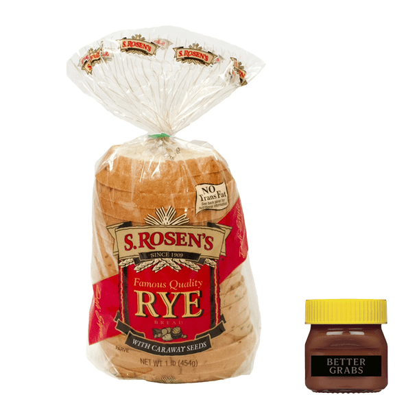 S.Rosens Rye with Caraway Seeds Bread, 16 oz. Fresh Loaf