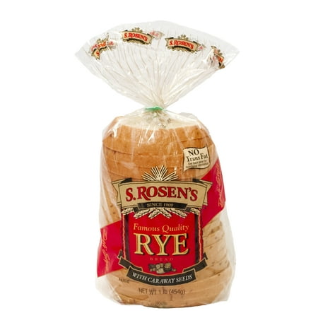 S.Rosens Rye with Caraway Seeds Bread, 16 oz. Fresh Loaf