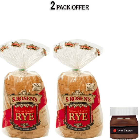 S.Rosens Rye with Caraway Seeds Bread, 16 oz. Fresh Loaf
