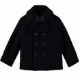 thumbnail image 1 of S Rothchild & Co BLACK Big Boys Double Breasted Peacoat, US Medium, 1 of 2