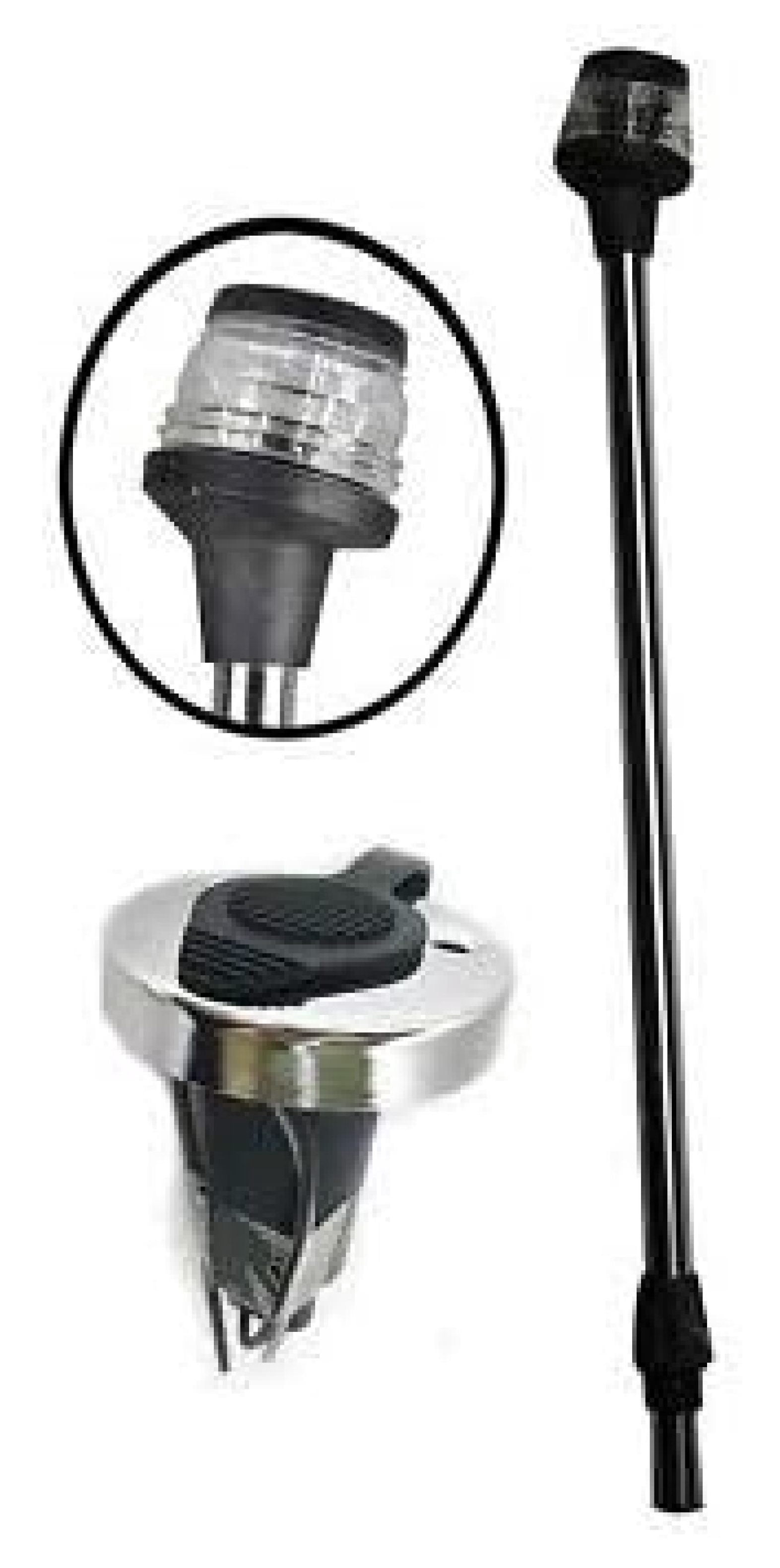 Marine LED 360-Degree Stern Anchor Light With Removable 24-Inch Pole & Socket Base For Boats, Yachts & Pontoons