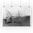 thumbnail image 1 of S.S. Alice McDonald Wreck Ilwaco Peninsula, WA Photograph (36x54 Giclee Gallery Print, Wall Decor Travel Poster), 1 of 1