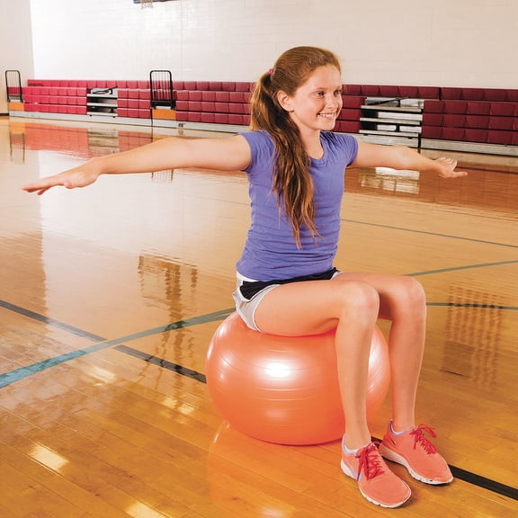 S&S Anti Burst 29.5' Anti-Slip Is inflatable Vinyl Exercise Ball for Yoga
