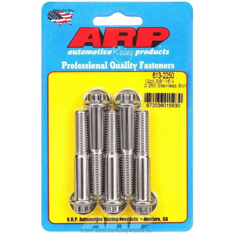 ARP Bolt Kit - 12pt (5) 3/8-16 x 2.250 ARP Bolt Kit - 12pt (5) 3/8-16 x 2.250