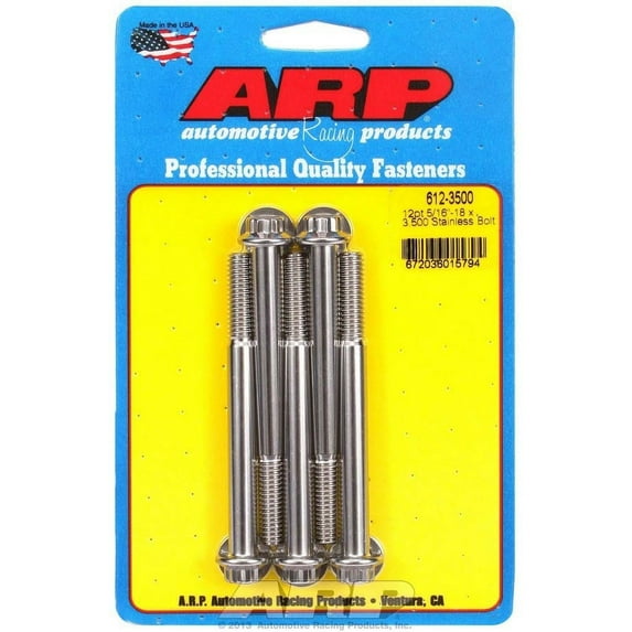 S/S Bolt Kit - 12pt. (5) 5/16-18 x 3.500