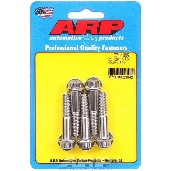S/S Bolt Kit - 12pt. (5) 8mm x 1.25 x 40