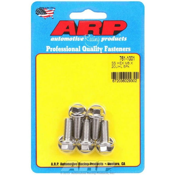 Arp S/S Bolt Kit - 6pt. (5) 8mm x 1.25 x 20