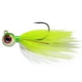 thumbnail image 1 of S&S Bucktails Big Eye w/ Rattle- 2oz- Chartreuse/Pearl, 1 of 1