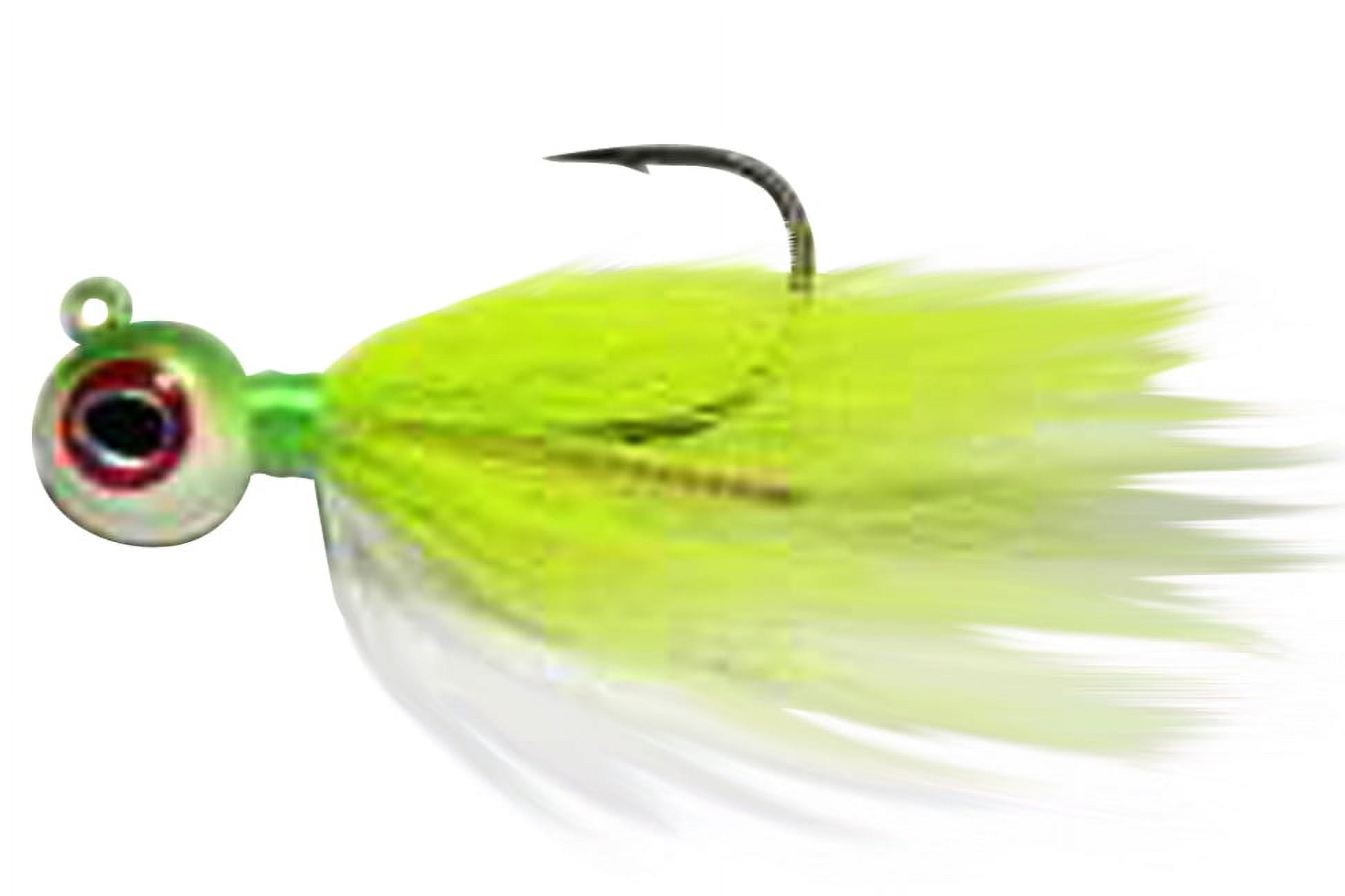5/0 Hook Bucktail Lure Fishing Jig - 3/4 Oz, Black, 5/0 Hook For Saltwater  & Freshwater Mustad Big Eye Bucktail