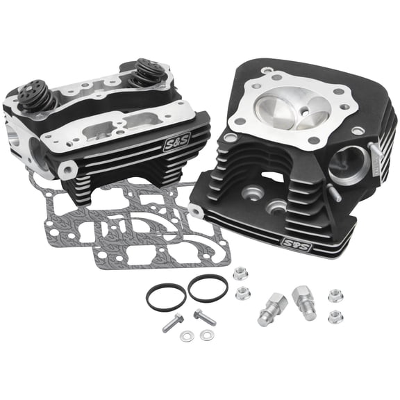 S&S Cycle Super Stock 79cc Cylinder Head Kit .640in. Lift Springs - Winkle Black 106-3233
