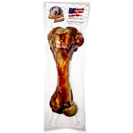 S & S PRODUCTS INC 96724 7" Hickory Smoked Ham Bone Treat