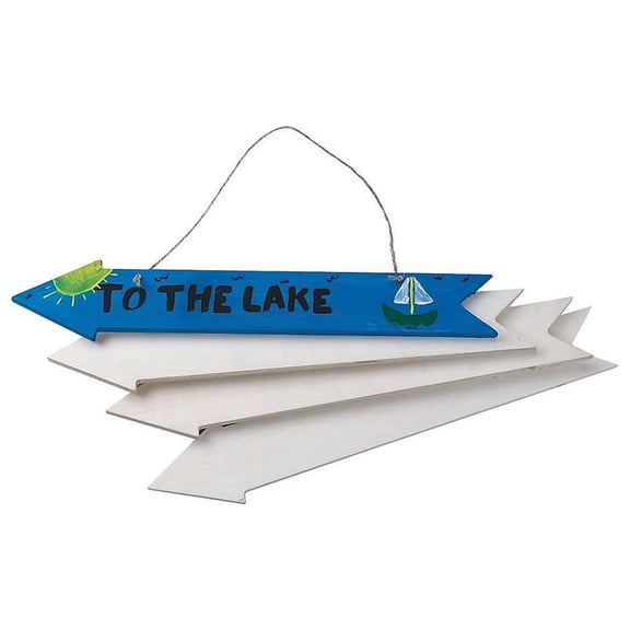 S&S Rustic Wood Arrow 6/Pack WD7582