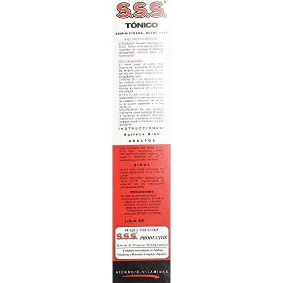 S.S.S. Tonic Liquid, 20 Fl Oz (Pack of 2)