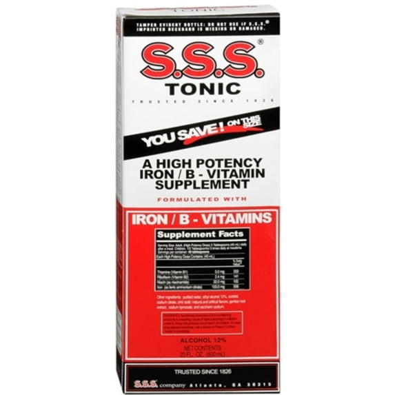 S.S.S. Tonic Liquid 20 oz (Pack of 3)