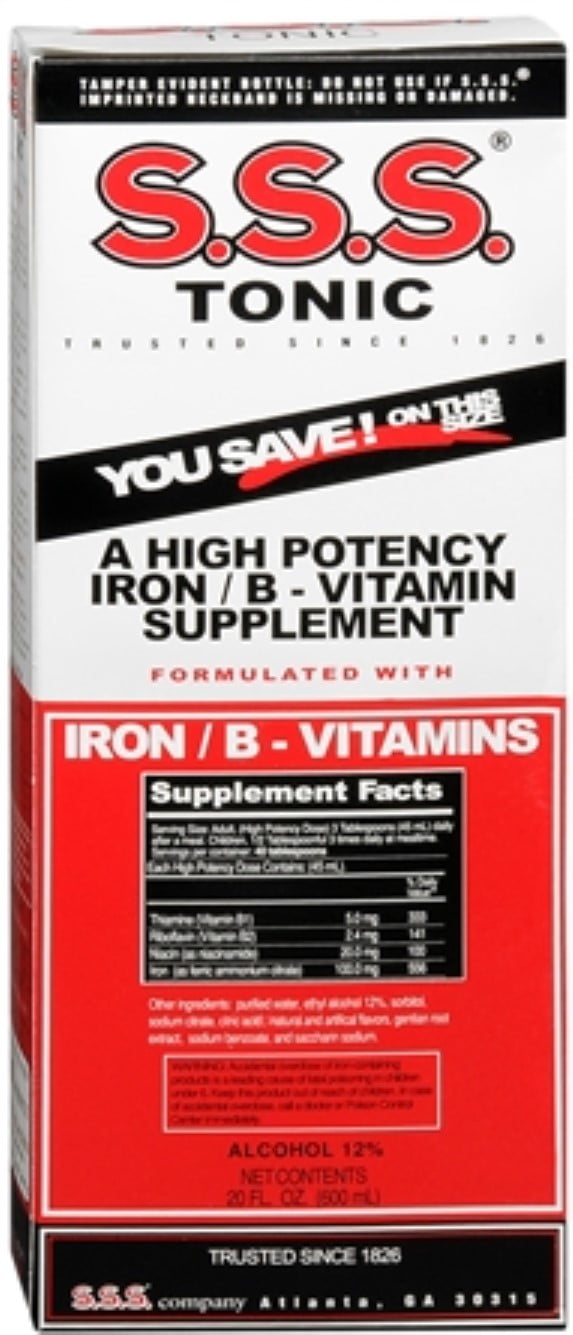 S.S.S. Tonic Liquid 20 oz (Pack of 6)