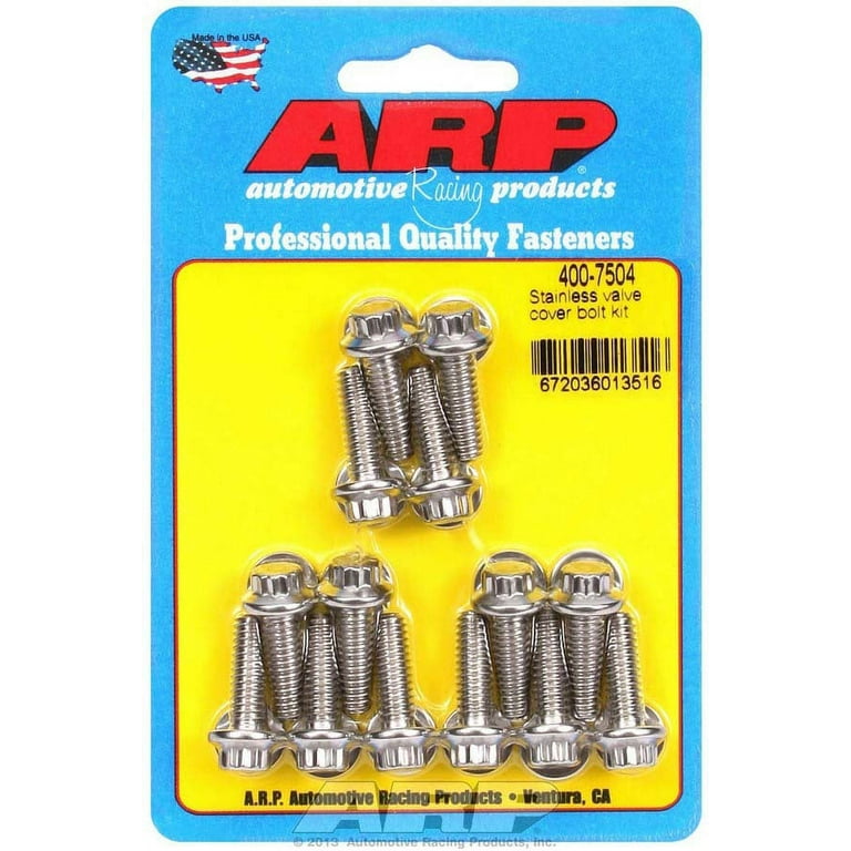 ARP S/S Valve Cover Bolt Kit 1/4in- 20 12pt (14) ARP S/S Valve Cover Bolt Kit 1/4in- 20 12pt (14)