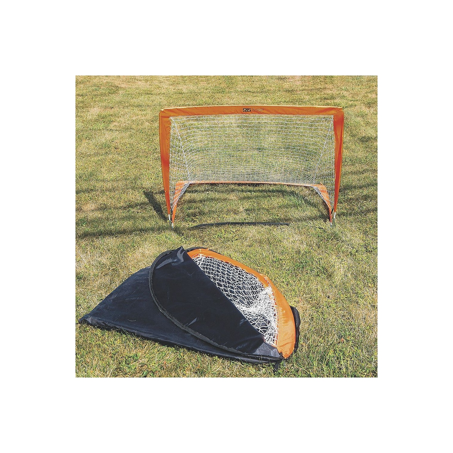 S&S Worldwide 4' x 3.16' PopUp Soccer Goal (Set of 2)