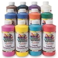 thumbnail image 1 of S&S Worldwide Color Splash! Liquid Tempera Bulk Paint, Set of 12 in 11 Bright Colors, 16-oz Easy-Pour Squeeze Bottles, For Arts & Crafts, School, Classroom, Poster Paint, For Kids & Adults, Non-Toxic, 1 of 8