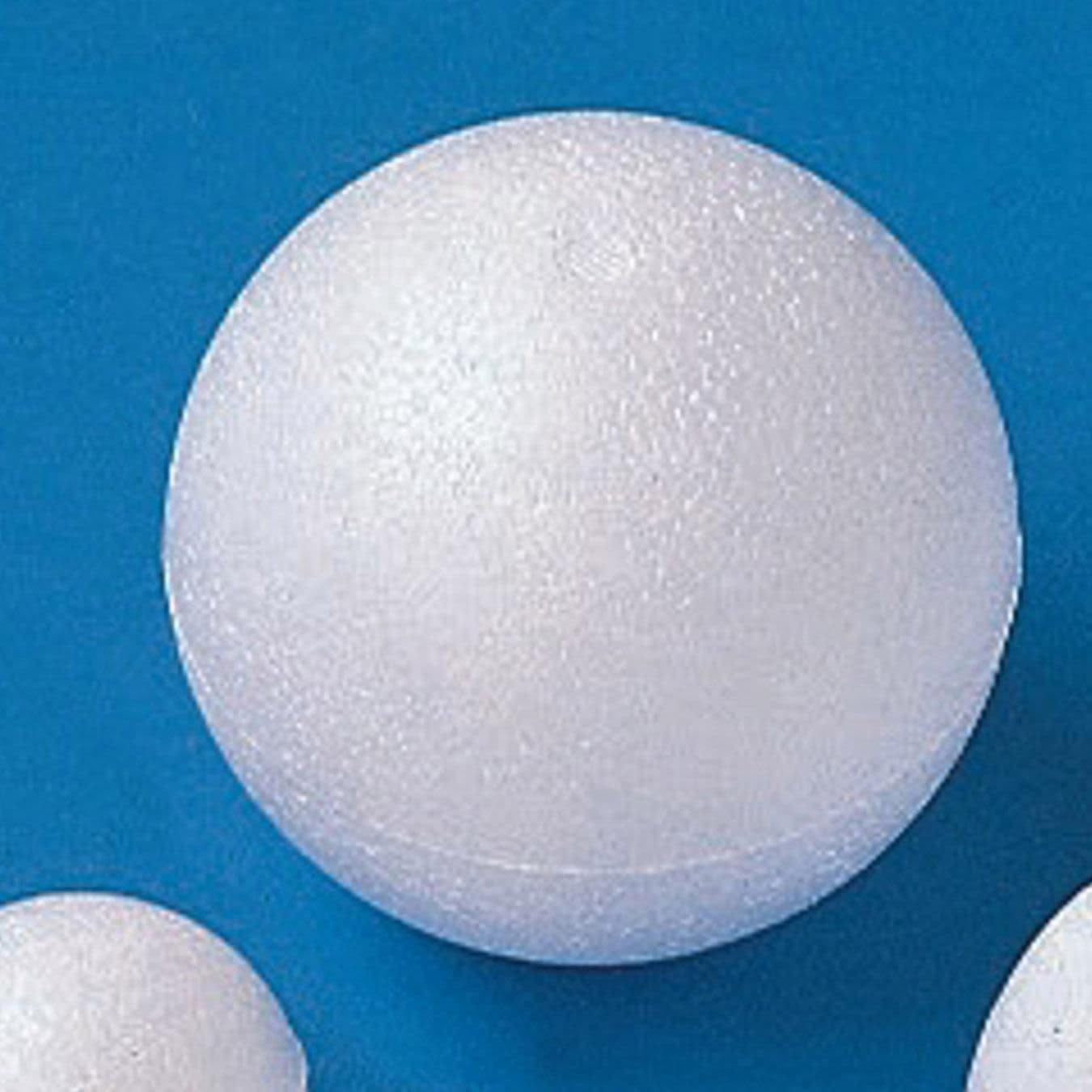 S&S Worldwide Medium Density 4" Smooth Craft Foam Ball, Add Paint or Markers, Glue on Glitter, Craft Trims, Gems & More. Use White Glue or a Low Temp Glue Gun For Faster Bonding. Pack of 12.