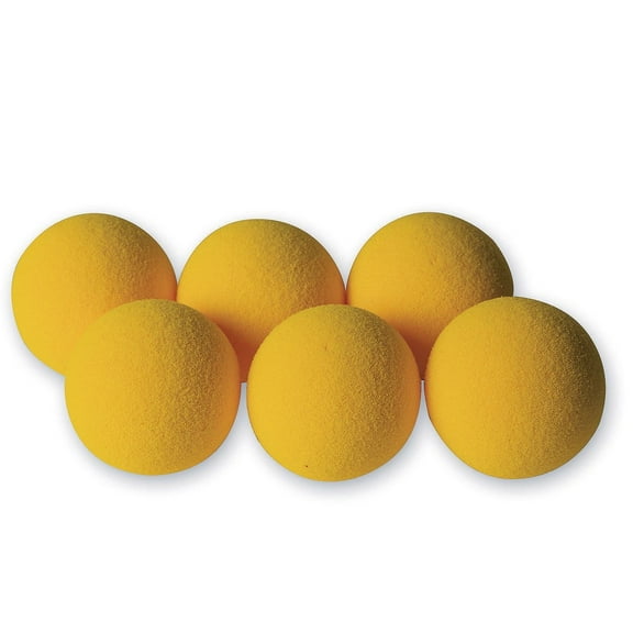 S&S Worldwide Super Bounce Foam Balls. High Density 3-1/2" Diameter Balls are Cut from PU Foam Blocks. Tons of Activity Options including Indoor Softball, Beginner Tennis Ball and More. Set of 6.