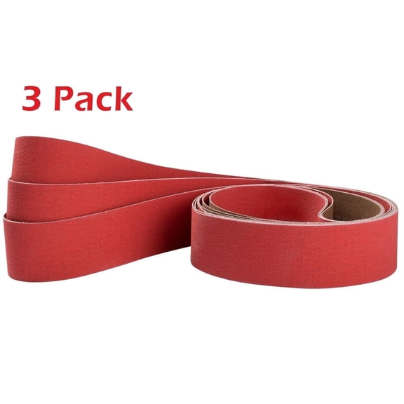 SATC 3pack 2x72 inch 120 Grit Ceramic Abrasive Grinder Sanding Grinding Belts for Metal Steel