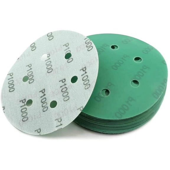 SATC 50pack 5 inch 1000 Grit Sanding Discs for Automotive Finishing Hook Loop Wet Dry