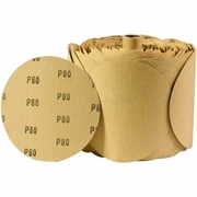 S SATC 80 Grit 6 inch Sticky Back Sanding Disc, 100 pack PSA