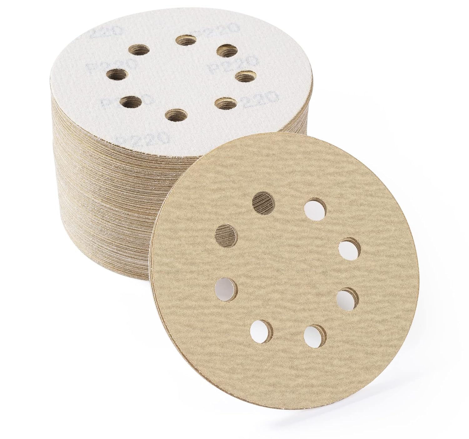 Dura-Gold Premium 2 Gold Hook & Loop Sanding Discs - 400 Grit (Box of Dura-Gold Premium 2 Gold Hook & Loop Sanding Discs - 400 Grit (Box of