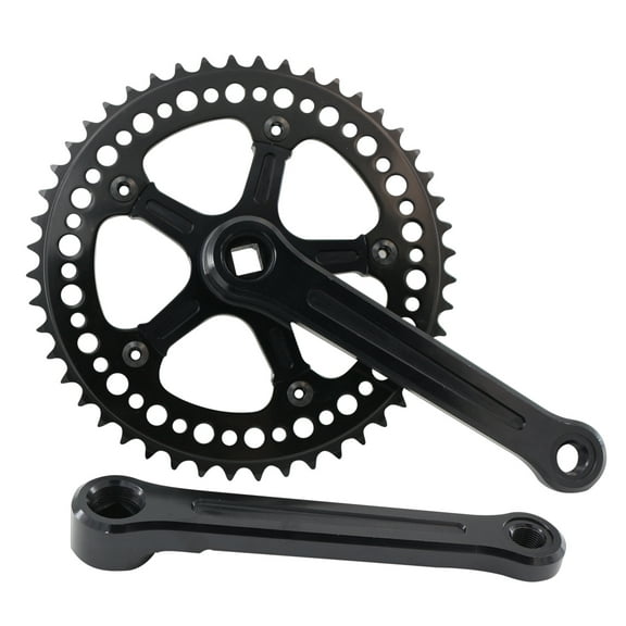 S SENQI Fixed Gear Bicycle Crank Single Speed 48T 130BCD 170mm Upgraded Material, Fully CNC Grinding