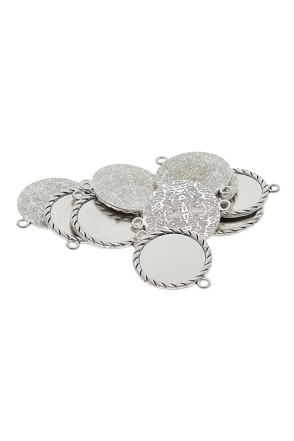 S SERENABLE 1 Pieces Fit 25mm One Sided Double Loop Hanging Classical Cameo Cabochon Base Setting For DIY Necklace Bracelet Jewelry Findings