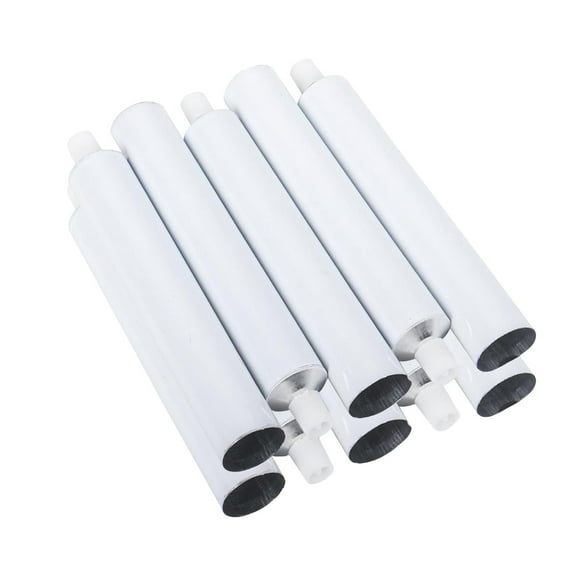 S SERENABLE 10 Empty Oil Paint Tubes, Silicone Gel Tubes, 30 Ml, Squeezable, Made of Aluminum, Refillable, for Hand Creams, Gouaches, DIY Projects, Storage