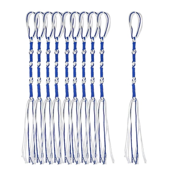 S SERENABLE 10 Pieces Jewish Tassels Set Traditional Tzitzits Thread Hanging Ornaments Jeans Pants Prayer Shawl Accessories Suitable for Men Women Home Decoration Blue White