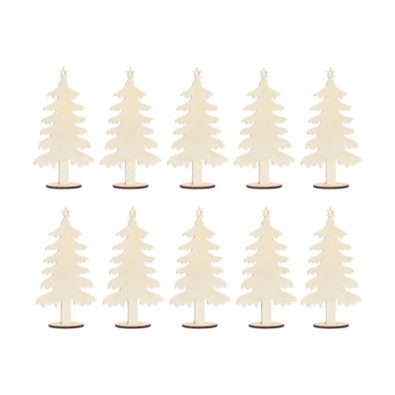 S SERENABLE 10Pcs Christmas Tree Cutouts Gift Tags for Scrapbooking Bookmarks DIY Crafts 17.8cmx9.1cm