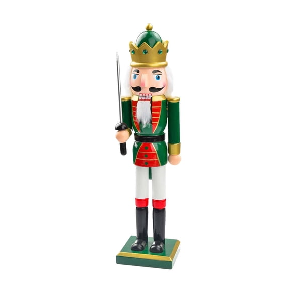 S SERENABLE 10inch Christmas Nutcracker Soldier Ornament Xmas Wood Figure Decorative Sturdy Xmas Statue for House Warming Party Versatile B
