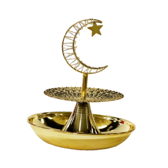 S SERENABLE 2 Layer Cupcake Display Stand, Serving Tray, Buffet Ramadan Pastry Holder, Metal Dessert Stand for Commercial Festival Party