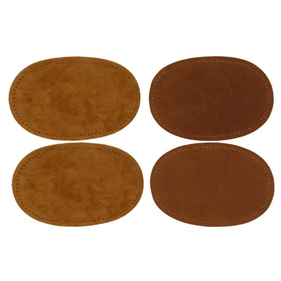 S SERENABLE 2 Pairs Suede Fabric Sew-On Repair Patches Applique Elbow Knee Patches Jeans Patches Brown/Camel