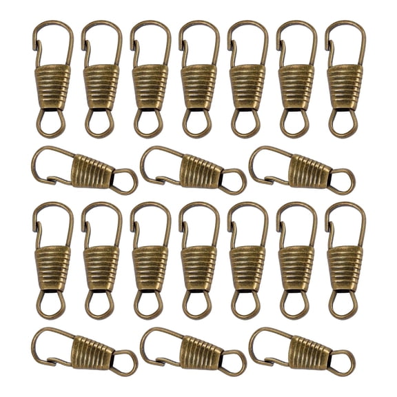 S SERENABLE 20 Pieces Zipper Pull Replacement Detachable Universal Premium Zipper Puller Repair Kit for Jackets Boots Backpacks 4 Colors Spring - Copper Color