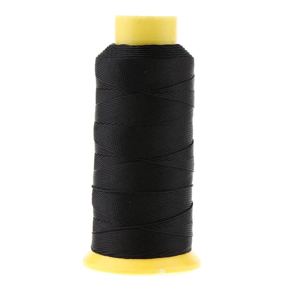 S SERENABLE 200 Meters Nylon Sewing Thread for Upholstery Outdoors Leather Bag Canvas , Black, 200 Meters