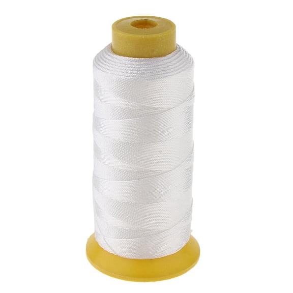 S SERENABLE 200 Meters Nylon Sewing Thread for Upholstery Outdoors Leather Bag Canvas , White, 200 Meters