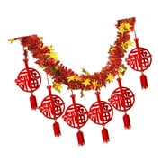S SERENABLE 2024 Chinese New Year Banner Pendants Decoration Wall Sign Photo Prop Door Spring Festival Banner Backdrop for F