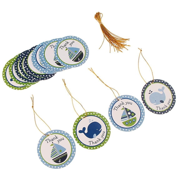 S SERENABLE 24 Pieces Creative Thank You Hanging Tag Plague Scrapbook Embellishments Thanksgiving Day DIY A